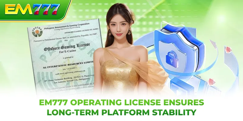 EM777 operating license ensures long-term platform stability