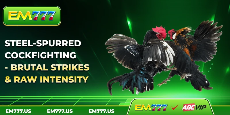 Steel spurred cockfighting