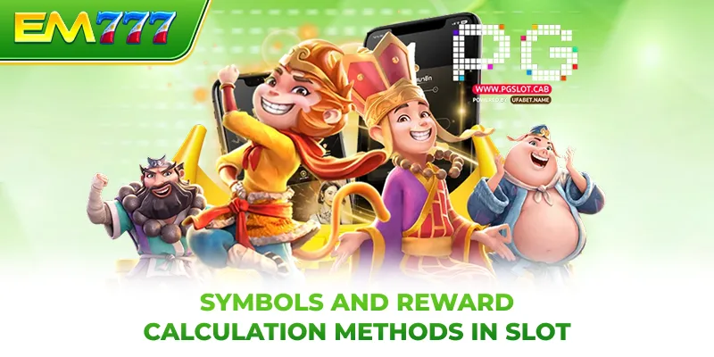 Symbols and reward calculation methods in slot